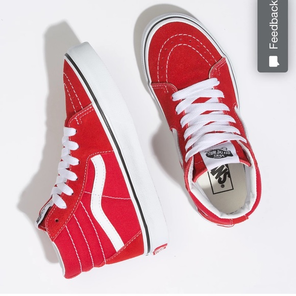 Vans Other - Vans Sk8 Hi Red 🤩